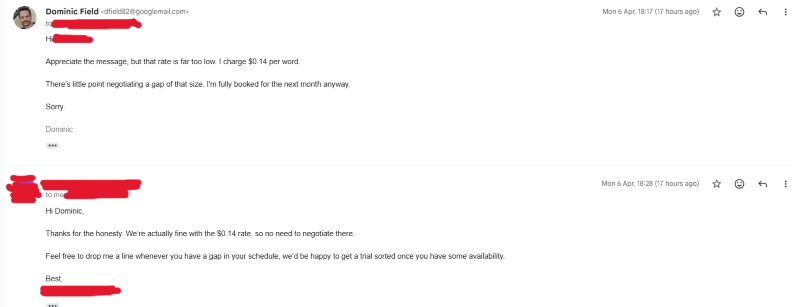 Okay. This was a surprise even to me...