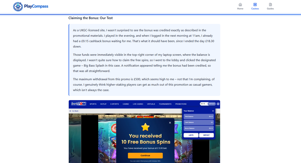 Unlike many iGaming writers, I actually use the betting sites I review
